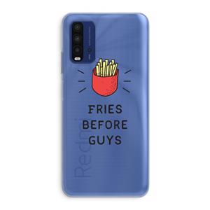 CaseCompany Fries before guys: Xiaomi Redmi 9T Transparant Hoesje