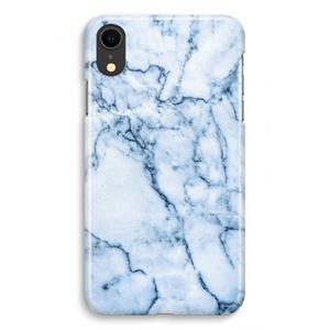 CaseCompany Blauw marmer: iPhone XR Volledig Geprint Hoesje