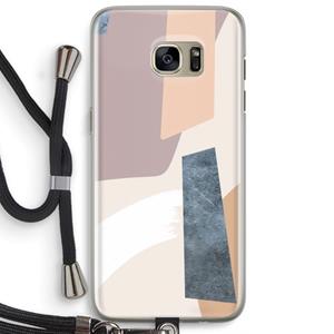 CaseCompany Luca: Samsung Galaxy S7 Edge Transparant Hoesje met koord