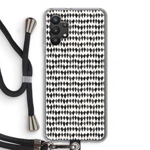 CaseCompany Crazy shapes: Samsung Galaxy A32 5G Transparant Hoesje met koord