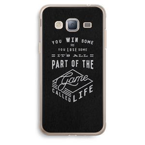 CaseCompany Life: Samsung Galaxy J3 (2016) Transparant Hoesje