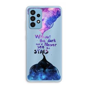 CaseCompany Stars quote: Samsung Galaxy A52 Transparant Hoesje