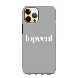 CaseCompany Topvent Grijs Wit: iPhone 12 Pro Max Tough Case