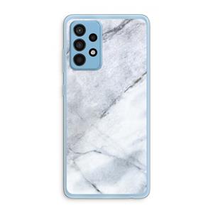 CaseCompany Witte marmer: Samsung Galaxy A52 Transparant Hoesje