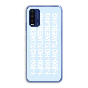 CaseCompany Hotline bling blue: Xiaomi Redmi 9T Transparant Hoesje