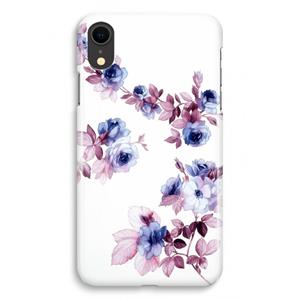 CaseCompany Waterverf bloemen: iPhone XR Volledig Geprint Hoesje