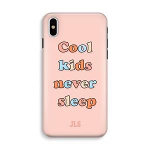 CaseCompany Cool Kids Never Sleep: iPhone X Tough Case