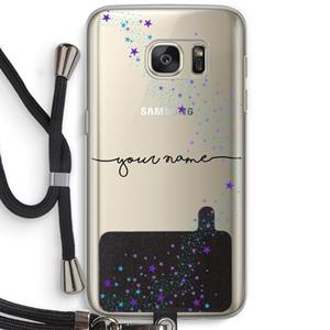 CaseCompany Sterren: Samsung Galaxy S7 Transparant Hoesje met koord