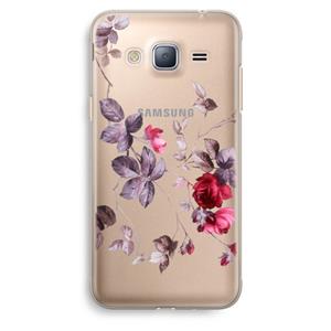 CaseCompany Mooie bloemen: Samsung Galaxy J3 (2016) Transparant Hoesje