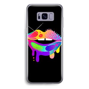 CaseCompany Lip Palette: Samsung Galaxy S8 Plus Transparant Hoesje