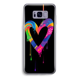CaseCompany Melts My Heart: Samsung Galaxy S8 Plus Transparant Hoesje