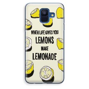 CaseCompany Lemonade: Samsung Galaxy A6 (2018) Transparant Hoesje