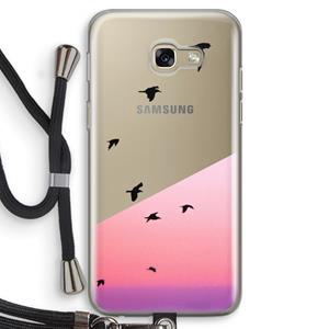 CaseCompany Fly away: Samsung Galaxy A5 (2017) Transparant Hoesje met koord