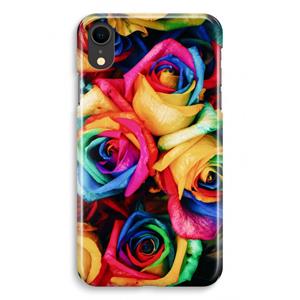 CaseCompany Neon bloemen: iPhone XR Volledig Geprint Hoesje