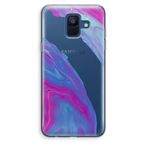 CaseCompany Zweverige regenboog: Samsung Galaxy A6 (2018) Transparant Hoesje