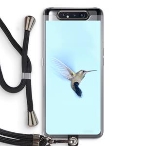 CaseCompany Kolibri: Samsung Galaxy A80 Transparant Hoesje met koord