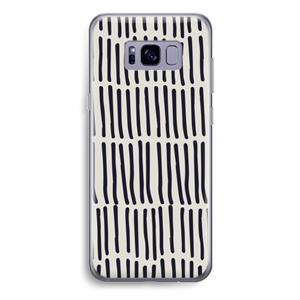 CaseCompany Moroccan stripes: Samsung Galaxy S8 Plus Transparant Hoesje