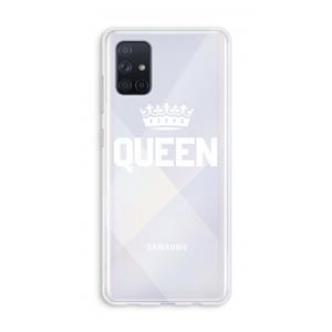 CaseCompany Queen zwart: Galaxy A71 Transparant Hoesje