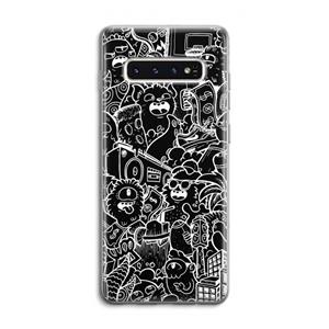 CaseCompany Vexx Black City : Samsung Galaxy S10 4G Transparant Hoesje