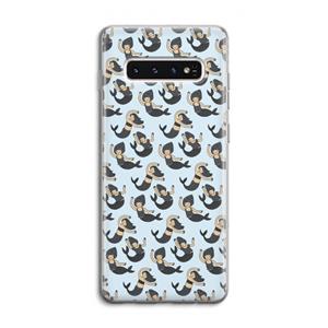CaseCompany Zeemeermin: Samsung Galaxy S10 4G Transparant Hoesje