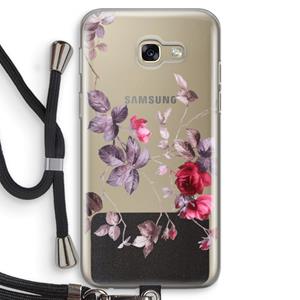 CaseCompany Mooie bloemen: Samsung Galaxy A5 (2017) Transparant Hoesje met koord