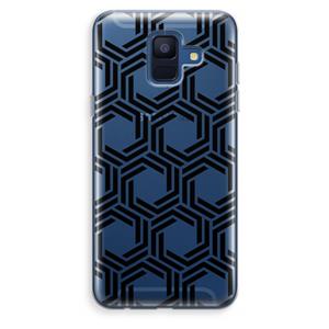CaseCompany Geometrisch patroon: Samsung Galaxy A6 (2018) Transparant Hoesje