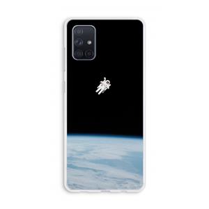 CaseCompany Alone in Space: Galaxy A71 Transparant Hoesje