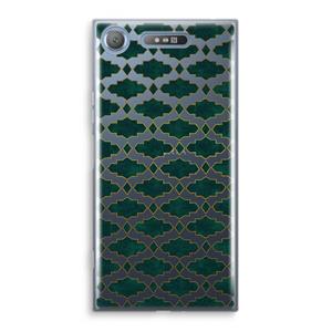 CaseCompany Moroccan tiles: Sony Xperia XZ1 Transparant Hoesje