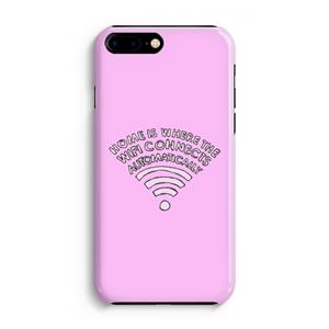 CaseCompany Home Is Where The Wifi Is: iPhone 8 Plus Volledig Geprint Hoesje