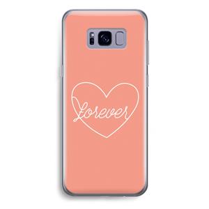 CaseCompany Forever heart: Samsung Galaxy S8 Plus Transparant Hoesje