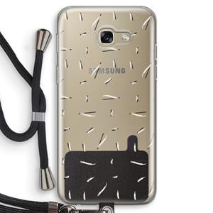 CaseCompany Hipster stripes: Samsung Galaxy A5 (2017) Transparant Hoesje met koord