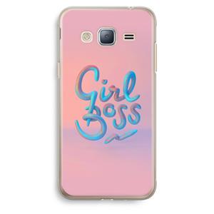 CaseCompany Girl boss: Samsung Galaxy J3 (2016) Transparant Hoesje