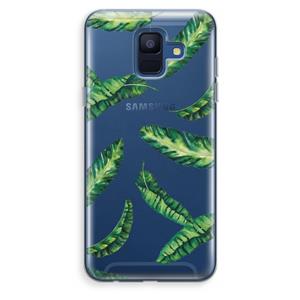 CaseCompany Lange bladeren: Samsung Galaxy A6 (2018) Transparant Hoesje