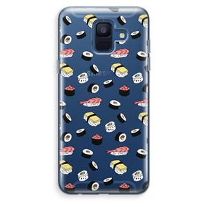 CaseCompany Sushi time: Samsung Galaxy A6 (2018) Transparant Hoesje