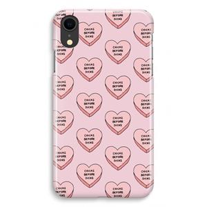 CaseCompany Chicks before dicks: iPhone XR Volledig Geprint Hoesje