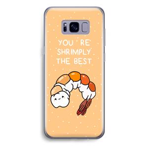 CaseCompany You're Shrimply The Best: Samsung Galaxy S8 Plus Transparant Hoesje