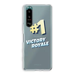 CaseCompany Victory Royale: Sony Xperia 5 III Transparant Hoesje