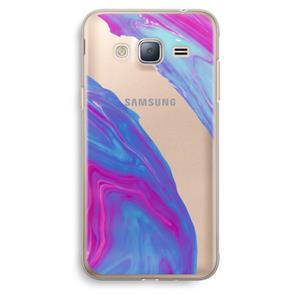 CaseCompany Zweverige regenboog: Samsung Galaxy J3 (2016) Transparant Hoesje