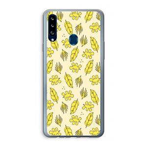 CaseCompany Herfst: Samsung Galaxy A20s Transparant Hoesje