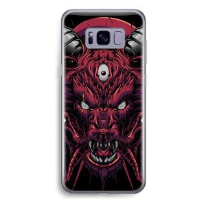 CaseCompany Hell Hound and Serpents: Samsung Galaxy S8 Plus Transparant Hoesje