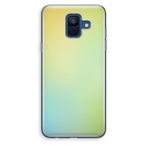 CaseCompany Minty mist pastel: Samsung Galaxy A6 (2018) Transparant Hoesje