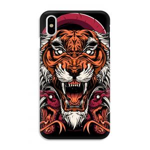 CaseCompany Tiger and Rattlesnakes: iPhone X Tough Case