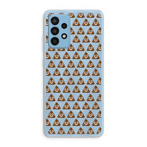CaseCompany Poop emoji: Samsung Galaxy A52 Transparant Hoesje