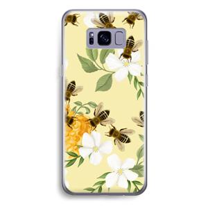 CaseCompany No flowers without bees: Samsung Galaxy S8 Plus Transparant Hoesje