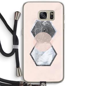 CaseCompany Creatieve toets: Samsung Galaxy S7 Transparant Hoesje met koord