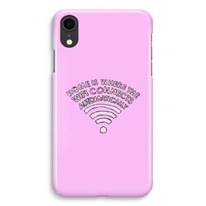 CaseCompany Home Is Where The Wifi Is: iPhone XR Volledig Geprint Hoesje