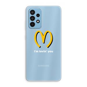 CaseCompany I'm lovin' you: Samsung Galaxy A52 Transparant Hoesje