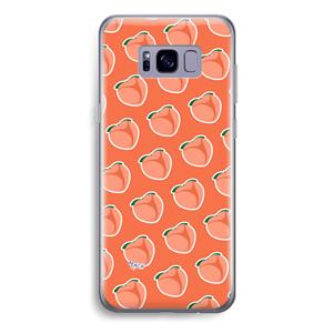 CaseCompany Just peachy: Samsung Galaxy S8 Plus Transparant Hoesje