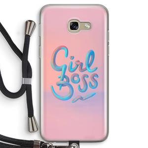 CaseCompany Girl boss: Samsung Galaxy A5 (2017) Transparant Hoesje met koord