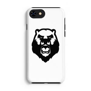 CaseCompany Angry Bear (white): iPhone SE 2020 Tough Case